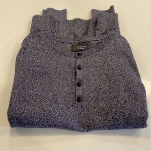 Wallin & Bros. Long sleeve light weight Henley sweater Large